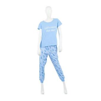 Sam's Club Pijama para dama anne klein pantalón y playera talla g azul oferta