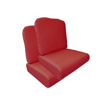 Cojín para sala d' sol a sol rojo 2 pzas