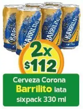 Cerveza Corona Barrilito Lata Sixpack 330ml