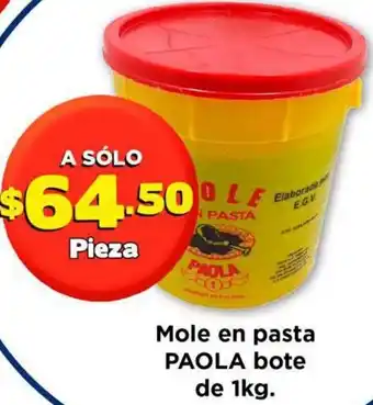 Super Aki Mole en Pasta Paola Bote 1kg oferta