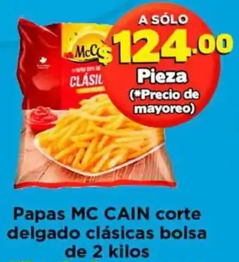 Papas Mc Cain Corte Delgado Clásicas Bolsa 2kg