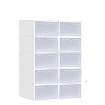 El Bodegón Cajas de plástico apilables gadgets & fun organizador para zapatos oferta