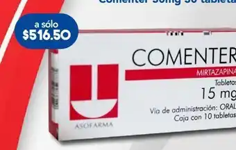 Farmacia San Pablo Comenter 15mg 10 tabletas oferta