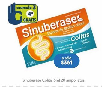 Farmacia San Pablo Sinuberase colitis 5ml 20 ampolletas oferta