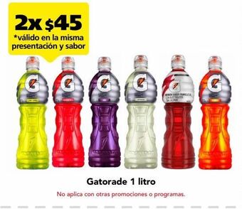 Farmacia San Pablo Gatorade bebida isotónica sabor lima limón 1 l oferta