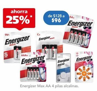 Farmacia San Pablo Energizer pilas max aa 4 piezas oferta