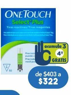 Farmacia San Pablo One touch select plus tiras reactivas 50 piezas oferta