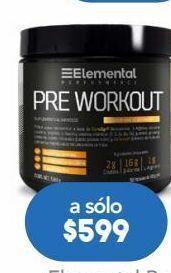 Elemental sabor ponche de frutas pre workout suplemento alimenticio 300 g