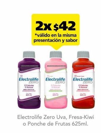 Farmacia San Pablo Electrolife zero bebida rehidratante sabor uva 625 ml oferta