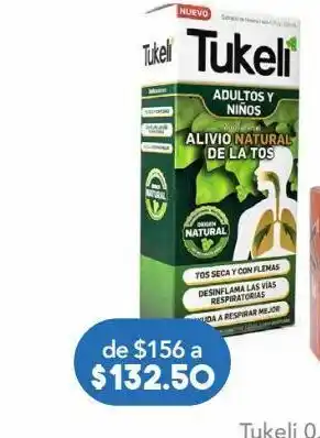 Farmacia San Pablo Tukeli jarabe para adultos y niños 120 ml oferta