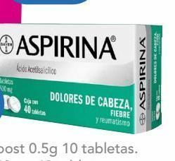 Farmacia San Pablo Aspirina para dolor de cabeza, fiebre y reumatismo 40 tableta oferta