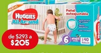 Farmacia San Pablo Huggies allaround pañales autoajustables etapa 6 unisex 40 piezas oferta