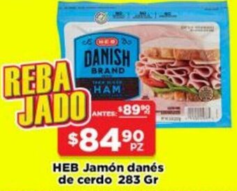 HEB Heb Jamón Danés de Cerdo 283g oferta