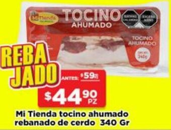 HEB Mi Tienda Tocino Ahumado Rebanado de Cerdo 340g oferta