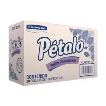 Sam's Club Toallas interdobladas kimberly-clark pétalo 20 fajillas con 150 pzas c/u oferta