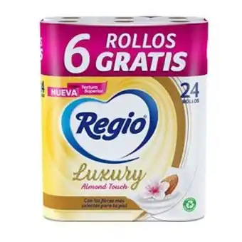 Higiénico regio almendra 18 rollos + 6