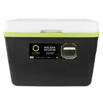 Hielera hexagon 48 qts negro 0467