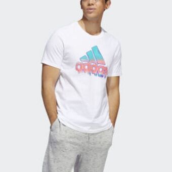 Adidas Playera summer heat badge of sport estampada oferta
