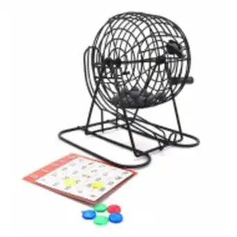 Set bingo deluxe con tómbola de metal cardinal