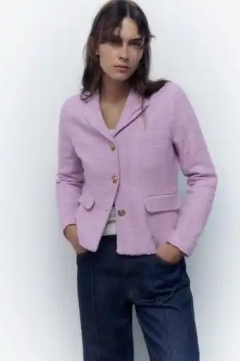 ZARA Blazer estructura botones dorados oferta