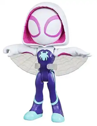 Figura de acción ghost spider hasbro articulado spidey and his amazing friends