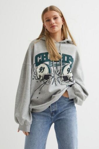 H&M Sudadera oversized con gorro oferta