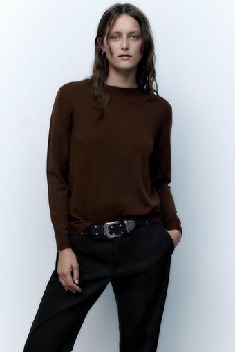 ZARA Jersey 100% lana merino oferta