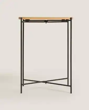 ZARA HOME Mesa auxiliar madera de roble oferta