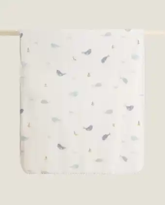 ZARA HOME Manta polar fleece ballena oferta