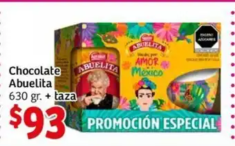 Soriana Híper Nestle Chocolate Abuelita 630 gr + taza oferta