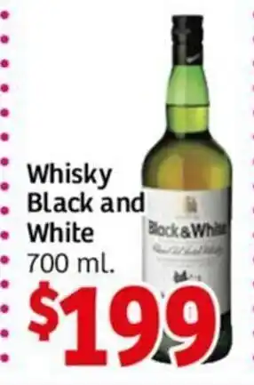 Soriana Híper Black and White Whisky 700 ml oferta