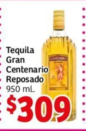 Soriana Híper Centenario Reposado Tequila Gran 950 ml oferta