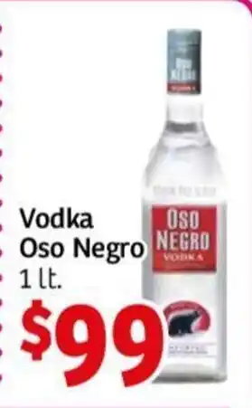 Soriana Híper Oso Negro Vodka 1 lt oferta