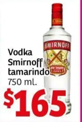 Soriana Híper Smirnoff tamarindo Vodka 750 ml oferta