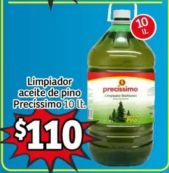Soriana Híper Precissimo Limpiador aceite de pino 10 lt oferta