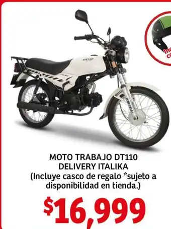Soriana Híper Italika MOTO Trabajo DT110 Delivery oferta