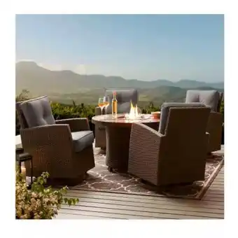 Sam's Club Set conversacional con fogata member's mark fremont de 5 pzas oferta