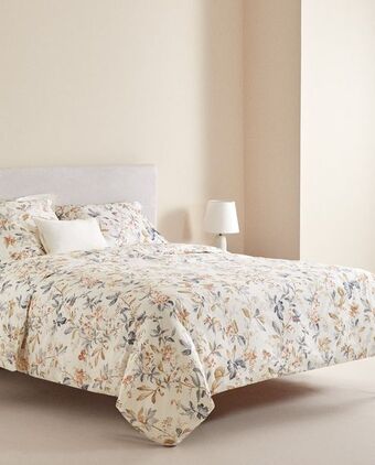 ZARA HOME Funda nórdica estampado floral multicolor oferta