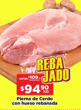 HEB Pierna de Cerdo con Hueso Rebanada oferta