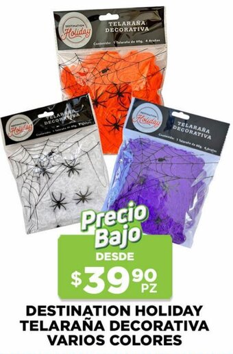 HEB Destination Holiday Telaraña Decorativa Varios Colores oferta