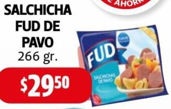 Farmacias Guadalajara Salchicha Fud de Pavo 266g oferta