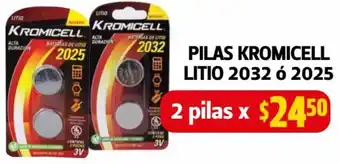 Farmacias Guadalajara Pilas Kromicell Litio 2032 ó 2025 oferta