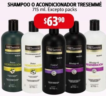 Farmacias Guadalajara Shampoo O Acondicionador Tresemmé 715ml oferta