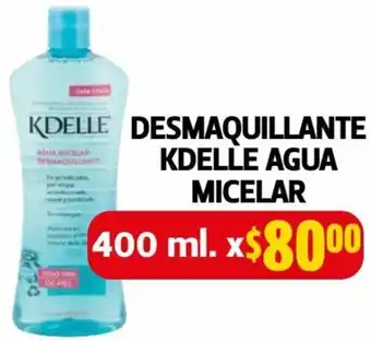 Farmacias Guadalajara Desmaquillante Kdelle Agua Micelar 400ml oferta