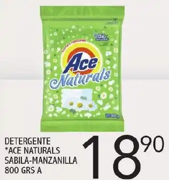 Detergente Ace Naturals Sabila-Manzanilla 800g