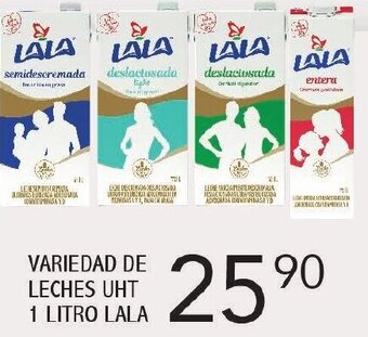 Alsuper Variedad de Leches UHT Lala 1L oferta