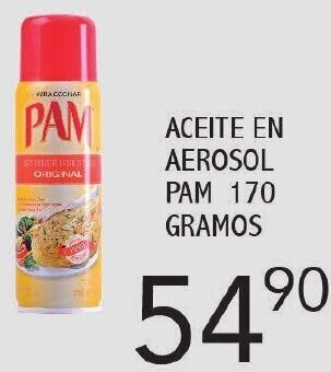 Aceite En Aerosol Pam 170g