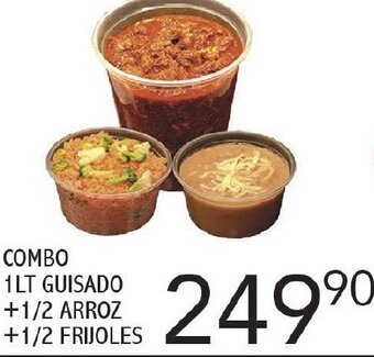 Alsuper Combo 1L Guisado + 1/2 Arroz + 1/2 Frijoles oferta