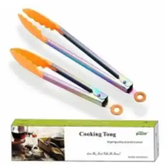 Pinzas de cocina para baño de titanio arcoíris (2 piezas)