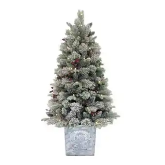 Sam's Club Árbol de navidad artificial member's mark en canasta nevado oferta